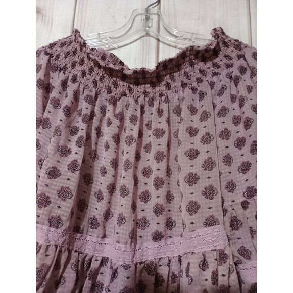 Eyeshadow Shirt Ladies Large Pink Chiffon Sheer - Picture 3 of 8